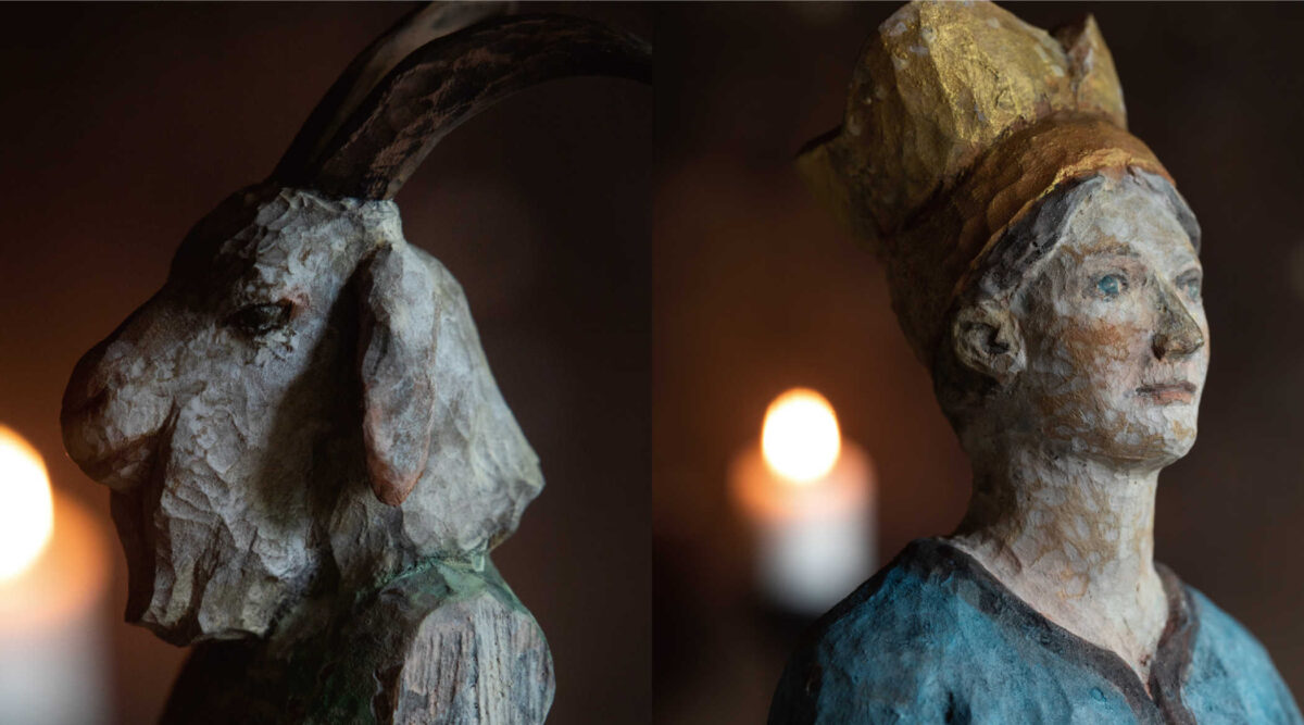 文身　現代彫刻の世界 古代ローマ時代の《ファルネーゼのアトラス》と同じ展示室には